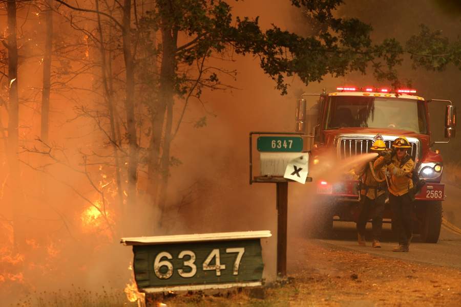 Пожары в Калифорнии