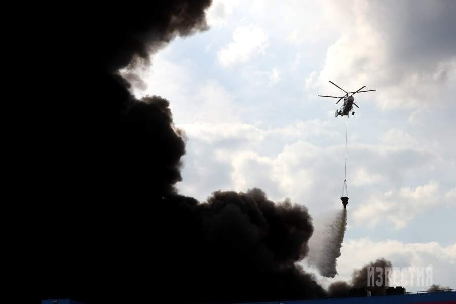 Пожар на складе Ozon