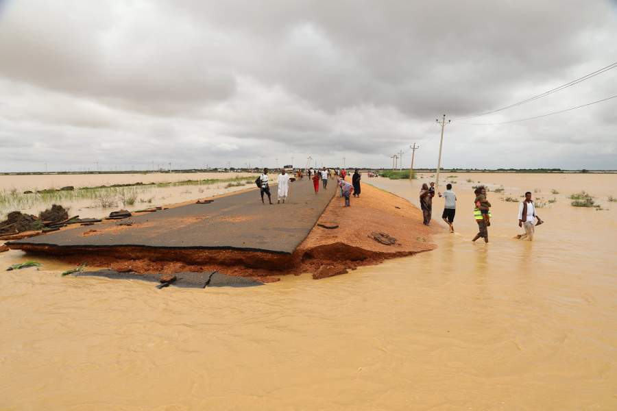 Разрушительные наводнения в Судане