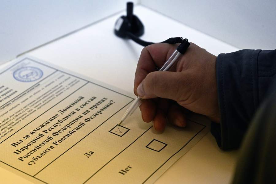 Голосование на референдумах о присоединении к РФ