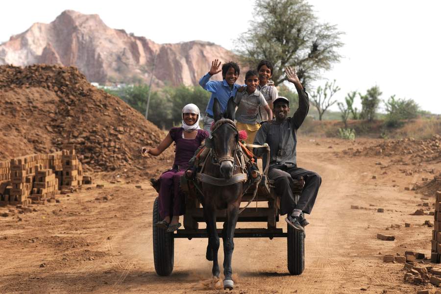 Индийский кирпичный завод в пустыне Тар