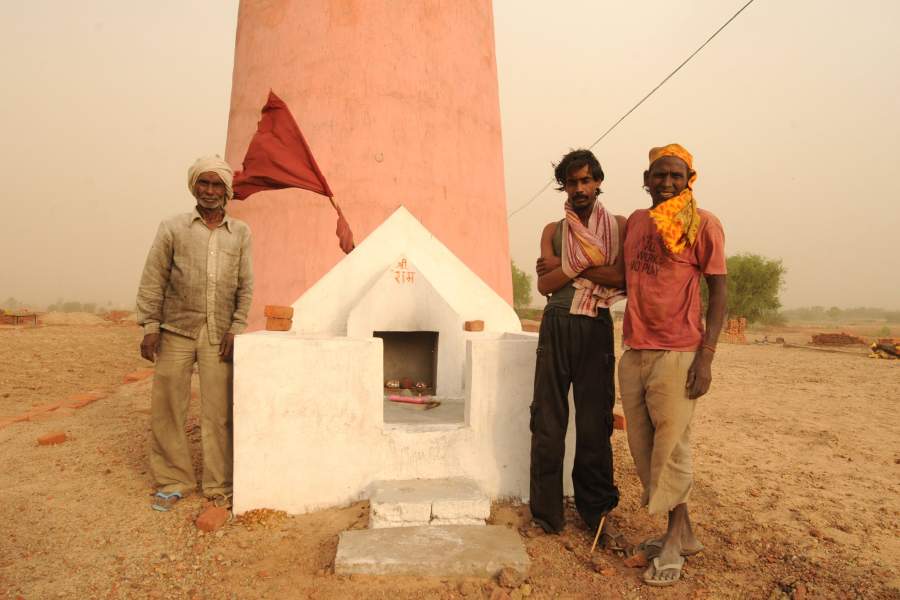Индийский кирпичный завод в пустыне Тар