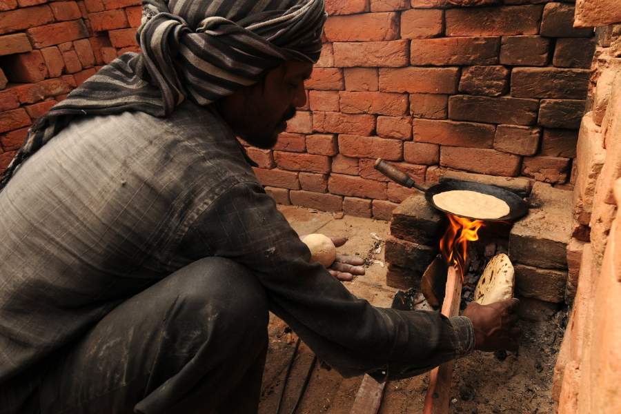Индийский кирпичный завод в пустыне Тар