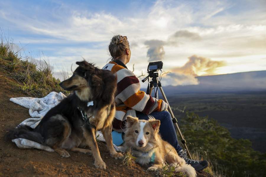Извержение вулкана Мауна-Лоа на Гавайях