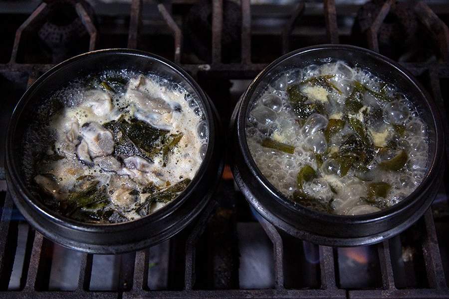 Устричная ферма в Южной Корее