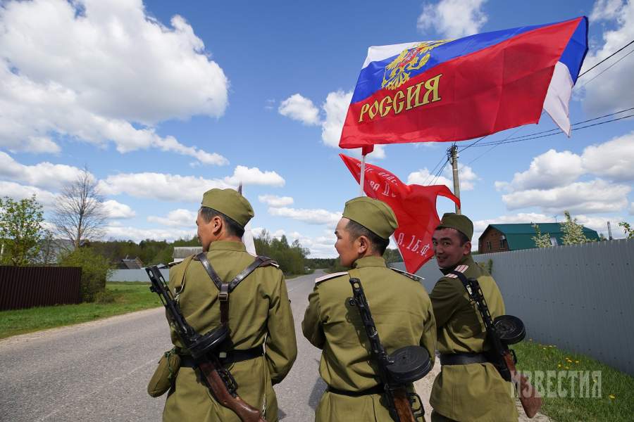 Празднование Дня Победы в селе Санино Владимирской области