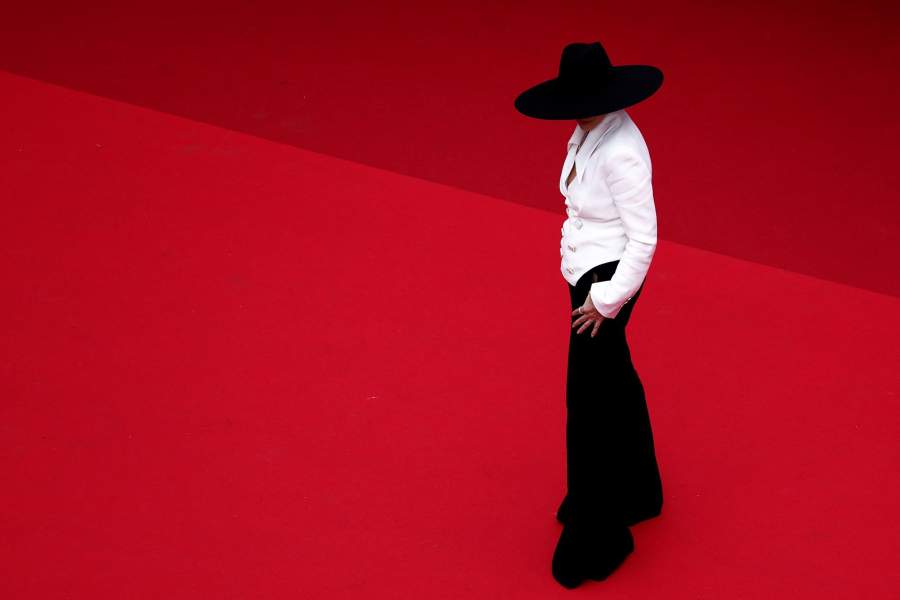 The 76th Cannes Film Festival - Opening ceremony and screening of the film "Jeanne du Barry" Out of competition - Red Carpet arrivals - Cannes, France, May 16, 2023. Emanuelle Beart poses. REUTERS/Gonzalo Fuentes