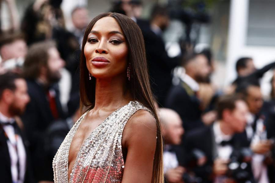 The 76th Cannes Film Festival - Opening ceremony and screening of the film "Jeanne du Barry" Out of competition - Red Carpet arrivals - Cannes, France, May 16, 2023. Naomi Campbell poses. REUTERS/Yara Nardi