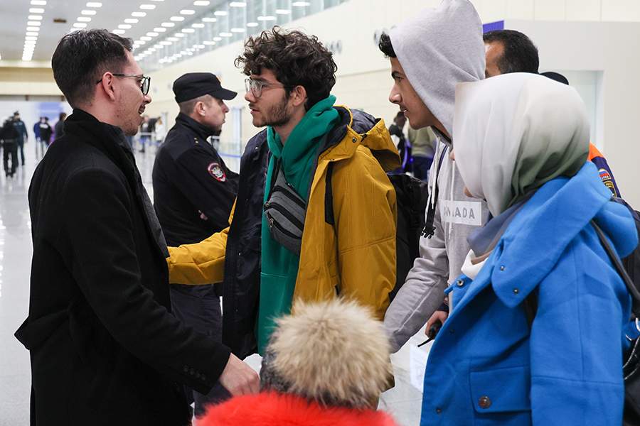 Прибытие эвакуированных граждан РФ из сектора Газа в Москву