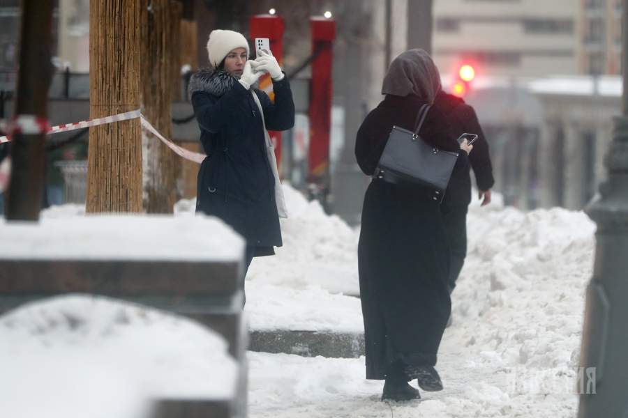 Снегопад в Москве