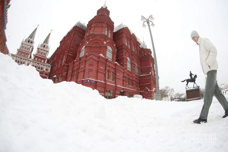 Снегопад в Москве