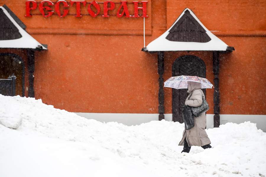 Снегопад в Москве