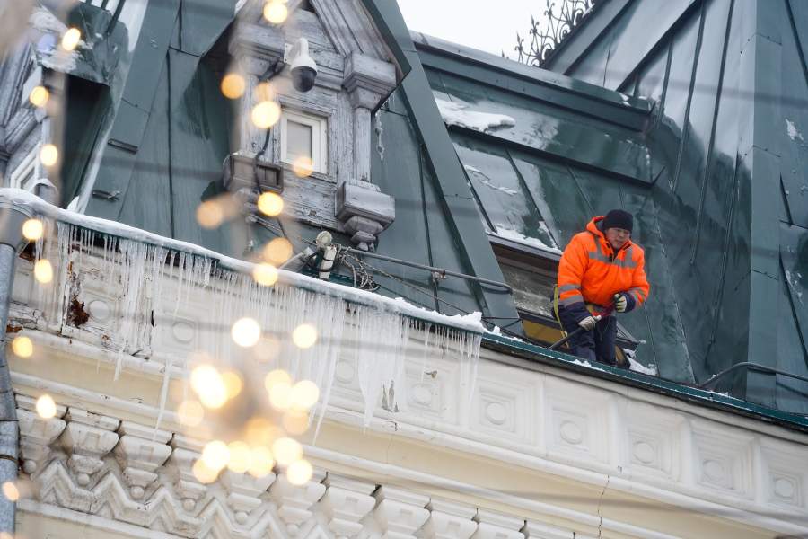 Снегопад в Москве