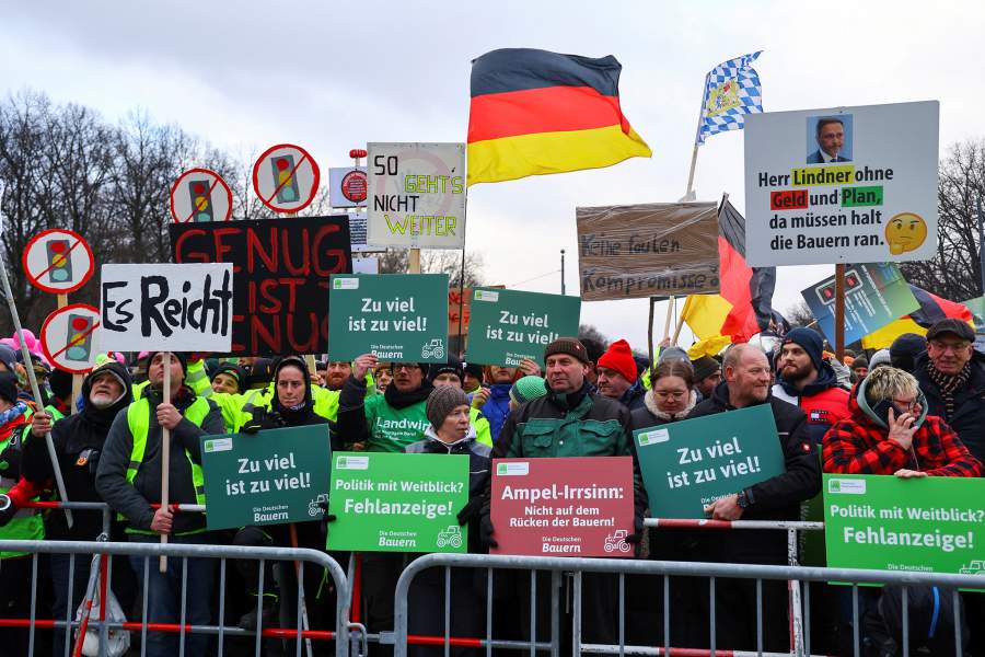 Протесты в Берлине