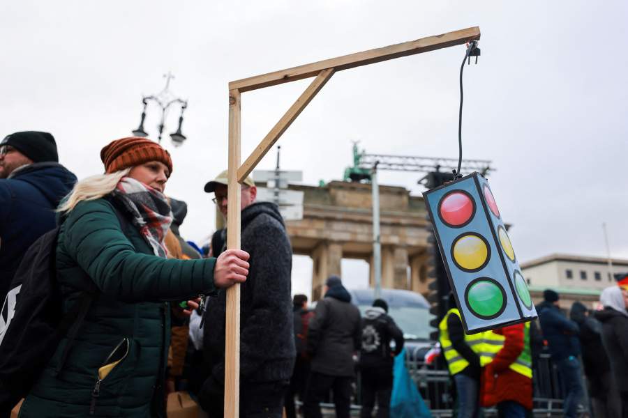 Протесты в Берлине