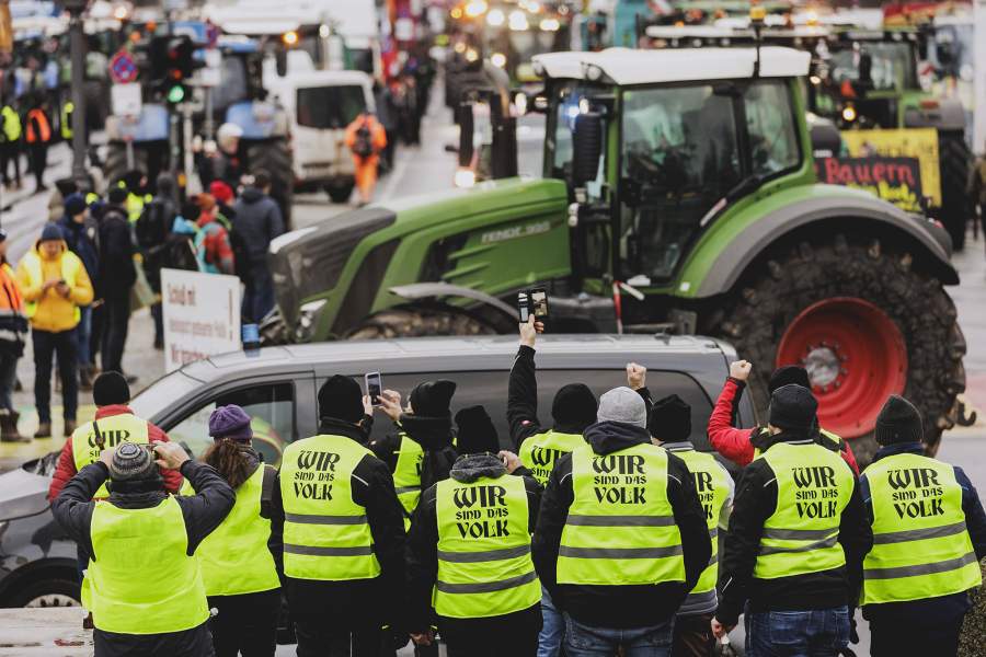 Протесты в Берлине