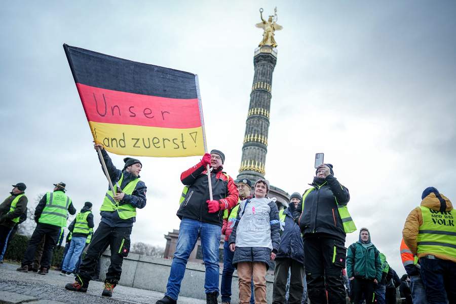 Протесты в Берлине