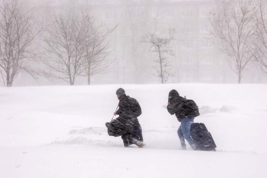 Метель в Южно-Сахалинске