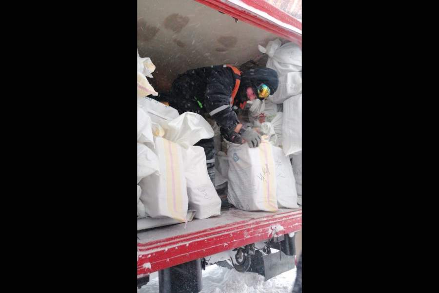 Метель в Южно-Сахалинске