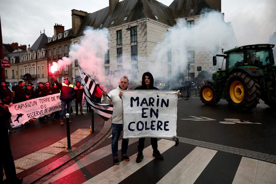 Протесты фермеров во Франции