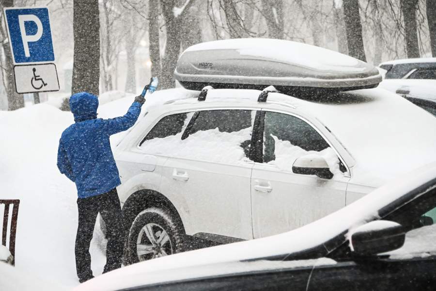 Сильный снегопад в Москве