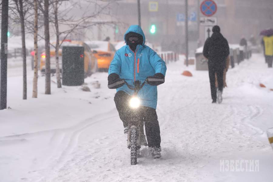 Сильный снегопад в Москве