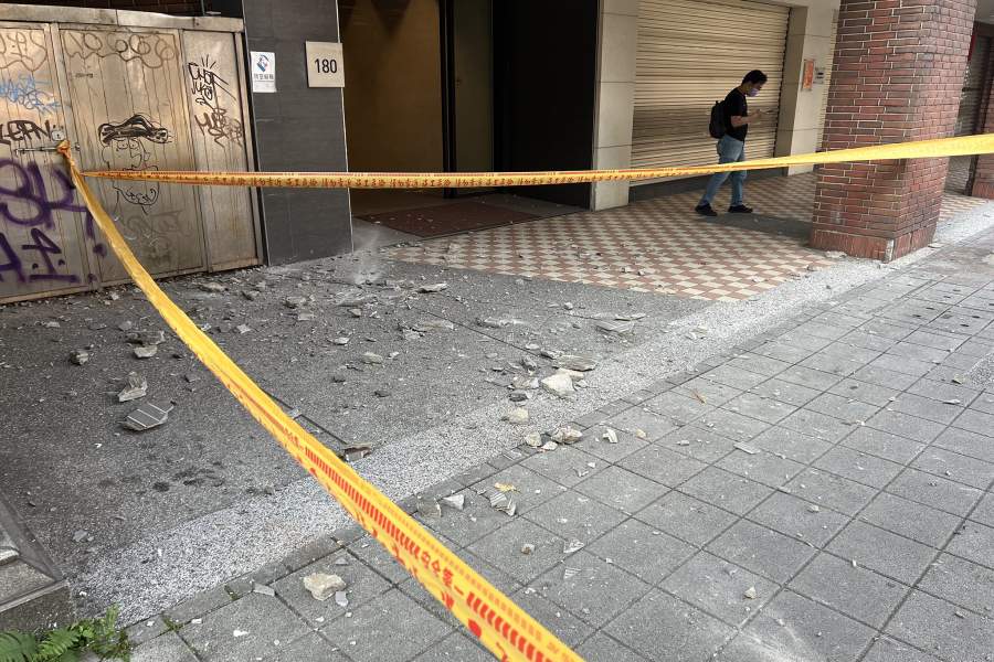 Последствия землетрясения на Тайване