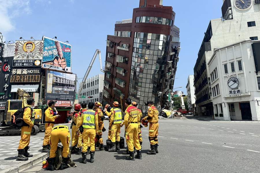 Последствия землетрясения на Тайване