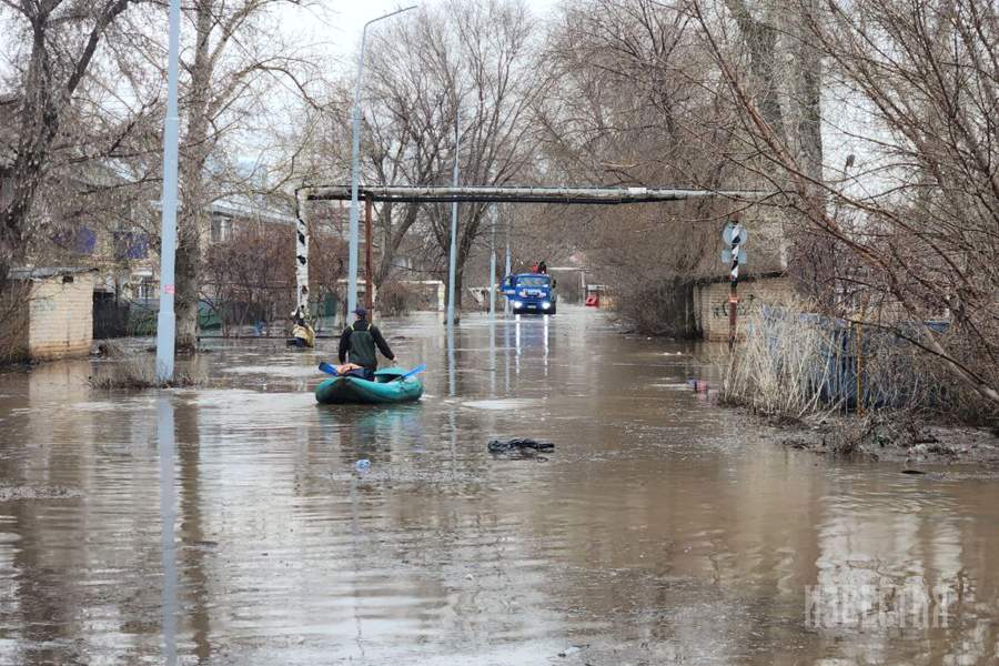 Пик паводка в Оренбурге