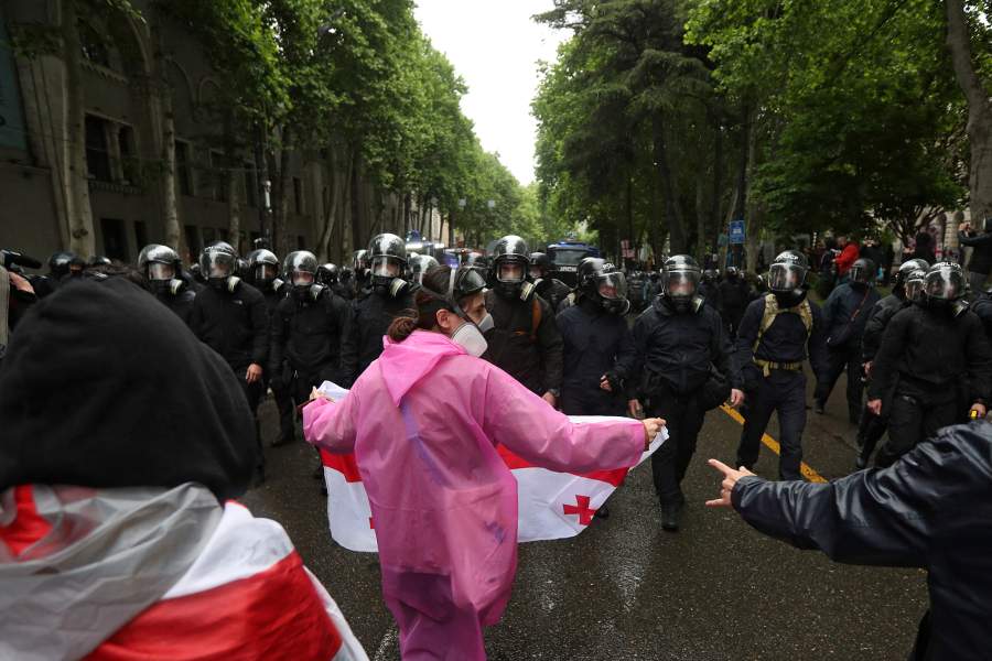 Протесты в Грузии