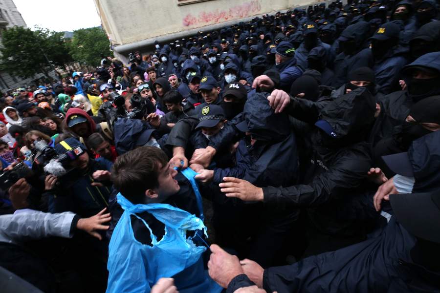 Протесты в Грузии
