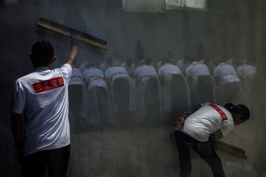 Производство рисовой бумаги «Сюань»