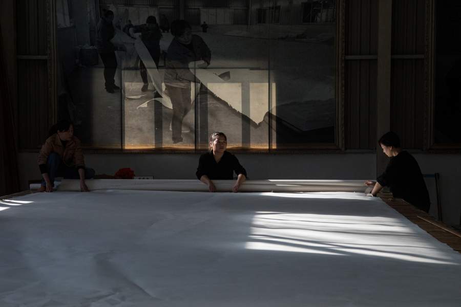 Производство рисовой бумаги «Сюань»