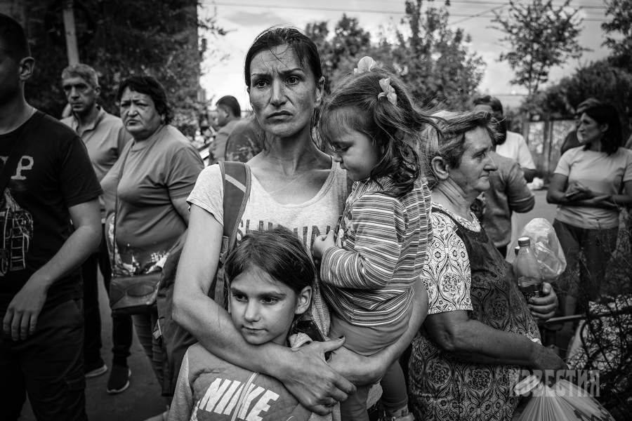 Эвакуированные жители Курской области