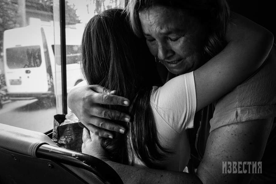 Эвакуированные жители Курской области