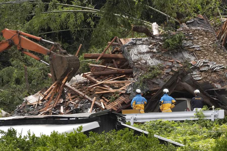 Тайфун «Шаньшань» обрушился на Японию