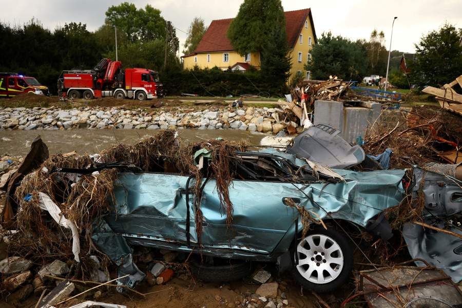 Последствия сильнейшего наводнения в Польше