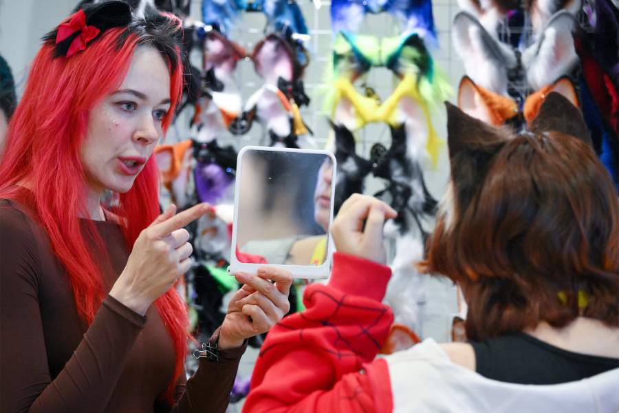 Участники фестиваля поп-культуры «Хомякон» в Москве