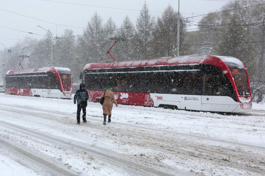 Снегопад в Перми