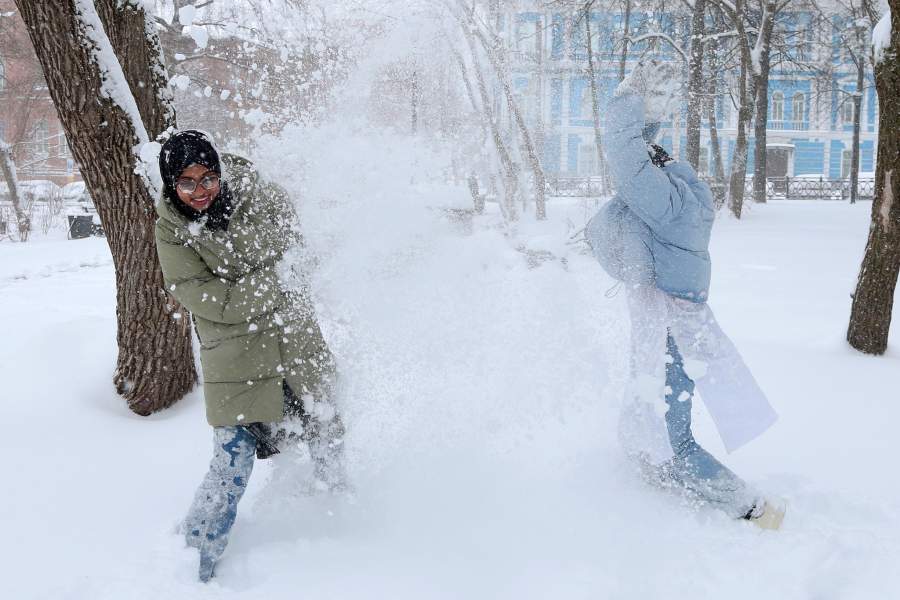 Снегопад в Перми