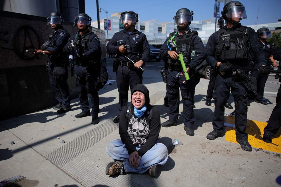 Протесты в Лос-Анджелесе