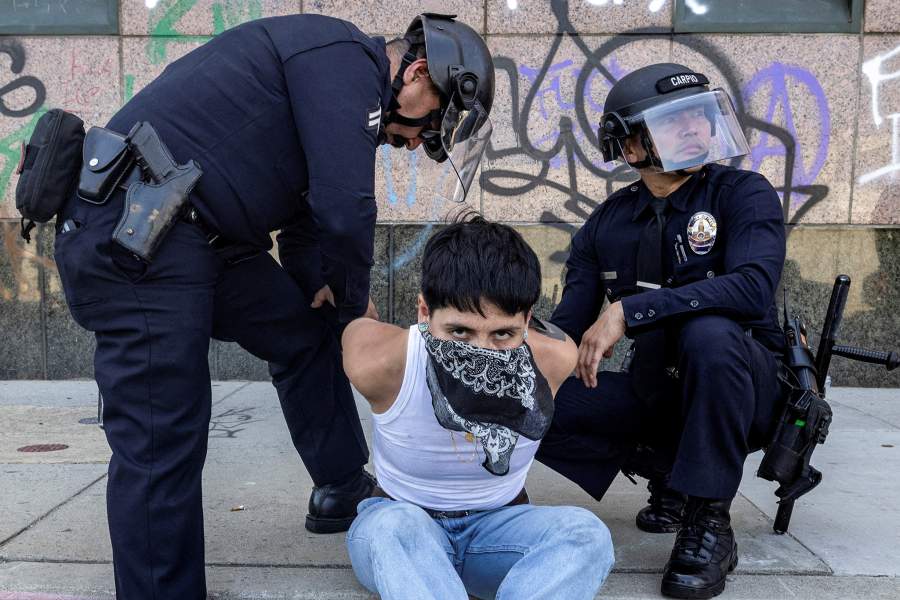 Протесты в Лос-Анджелесе