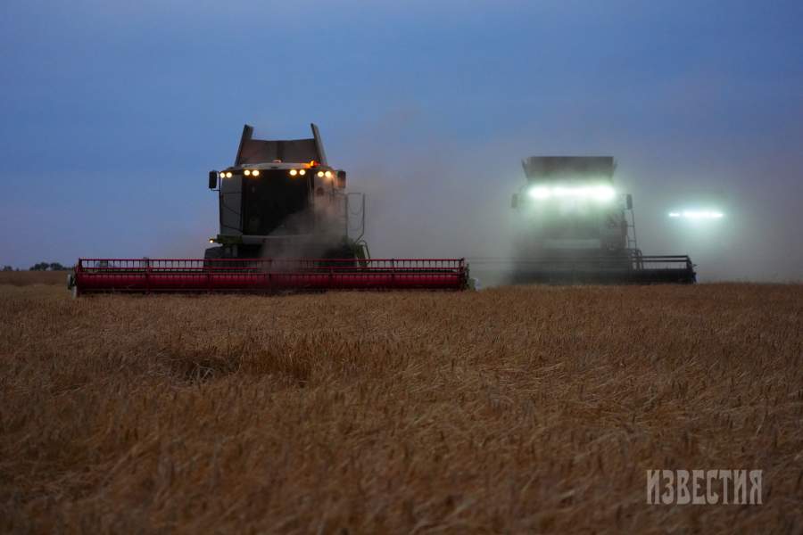 Уборка зерна в Ставропольском крае