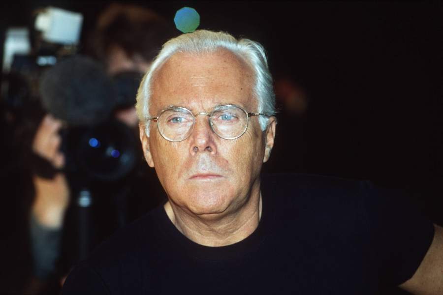 Итальянский дизайнер Джорджио Армани 