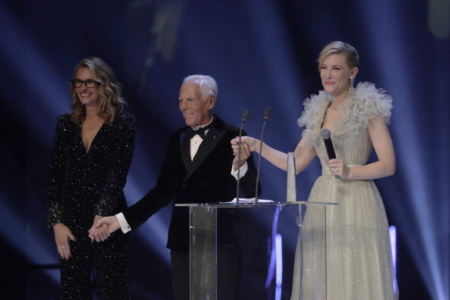 Итальянский дизайнер Джорджио Армани 