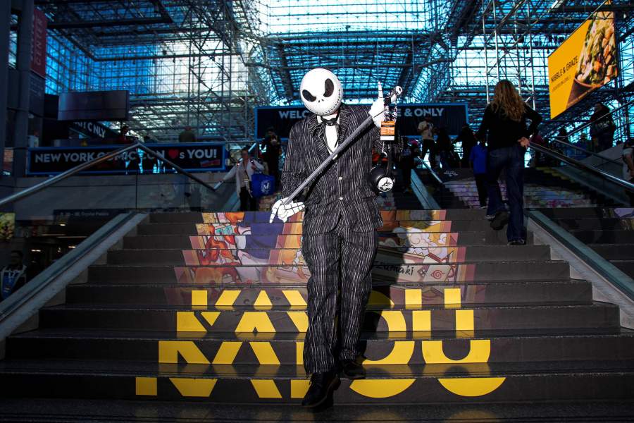 Chris from New York, wearing a Jack Skellington costume, attends the New York Comic Con, at the Jacob Javits Convention Center in Manhattan, New York City, New York, U.S., October 9, 2025