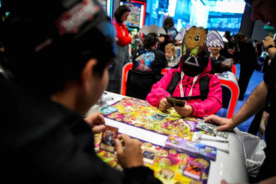 People attend the New York Comic Con, at the Jacob Javits Convention Center in Manhattan, New York City, New York, U.S., October 9, 2025.