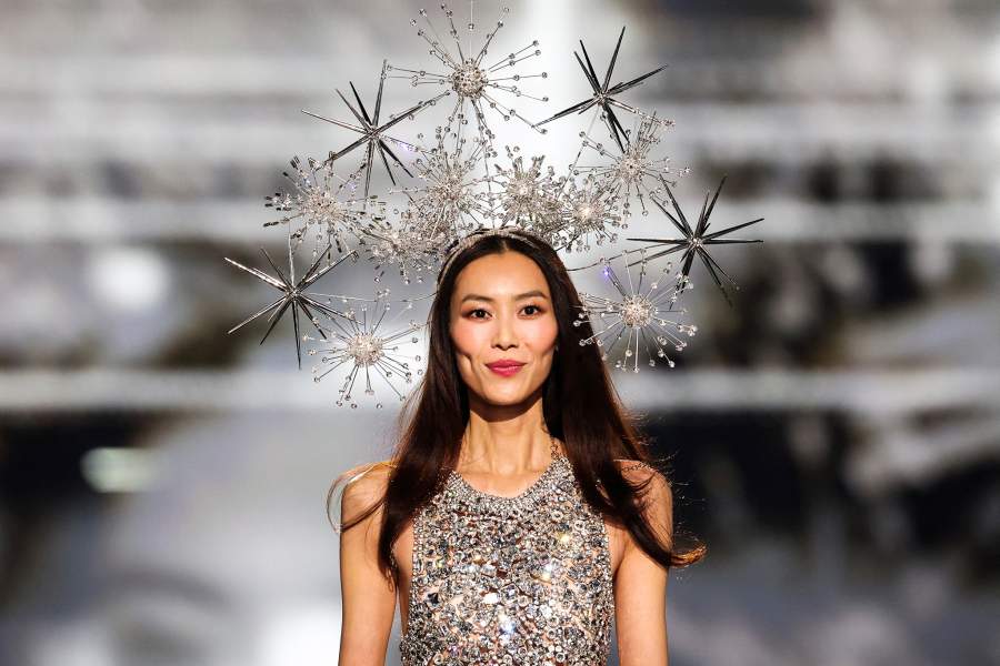 Liu Wen walks the runway during the 2025 Victoria's Secret Fashion Show in New York City, U.S., October 15, 2025. REUTERS/Brendan McDermid