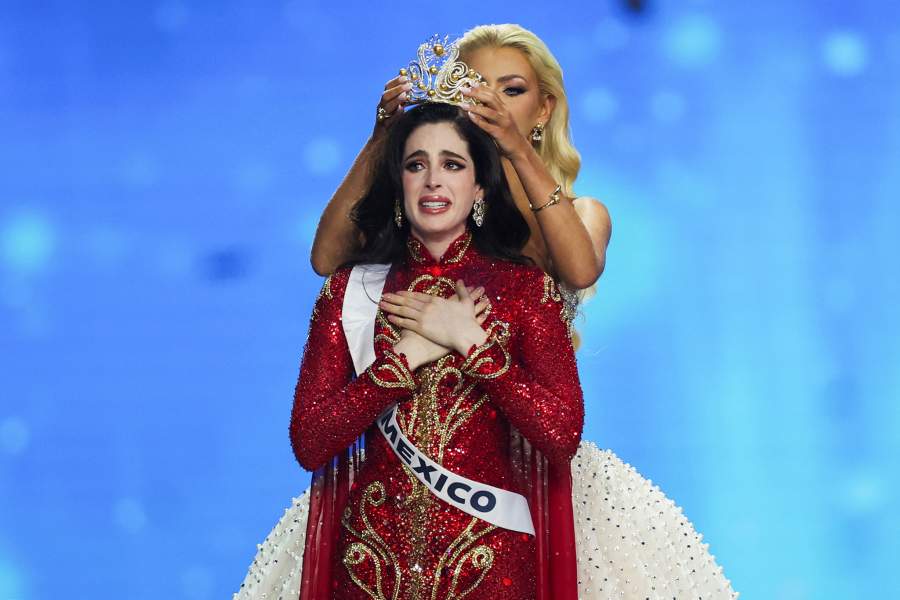 Fatima Bosch of Mexico reacts as she is crowned Miss Universe during the 74th Miss Universe pageant in Bangkok, Thailand, November 21, 2025