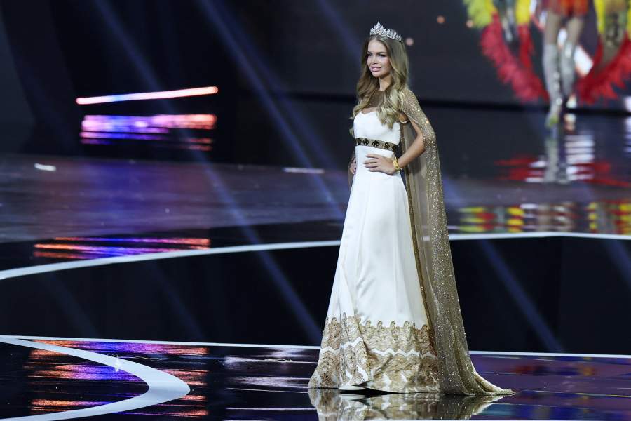 Anastasia Venza of Russia takes part in the National Costume show during the 74th Miss Universe pageant in Bangkok, Thailand, November 19, 2025